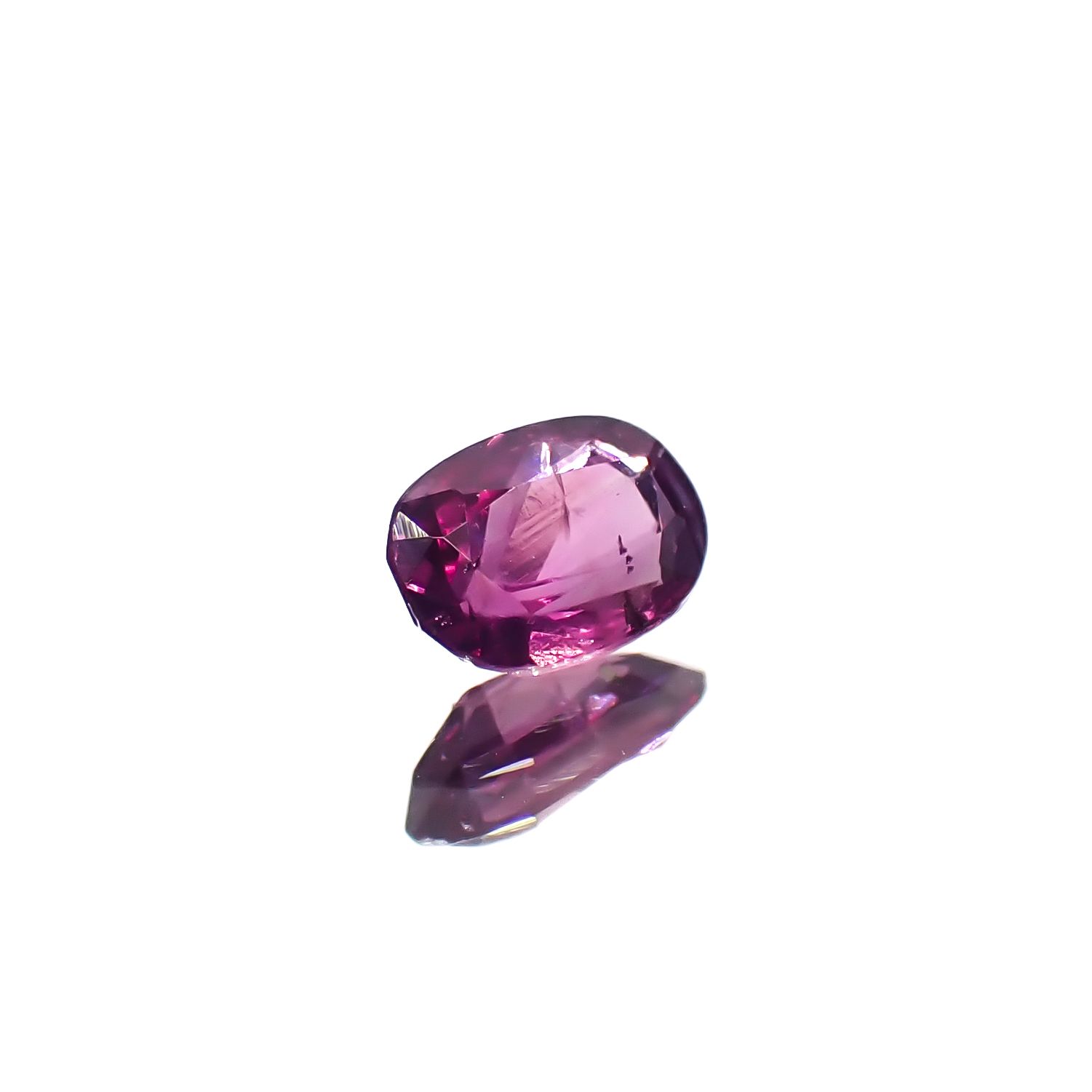 パープルサファイア 非加熱 パキスタン・カシミール地方産 0.34ct[240628401]5x3.4mm前後