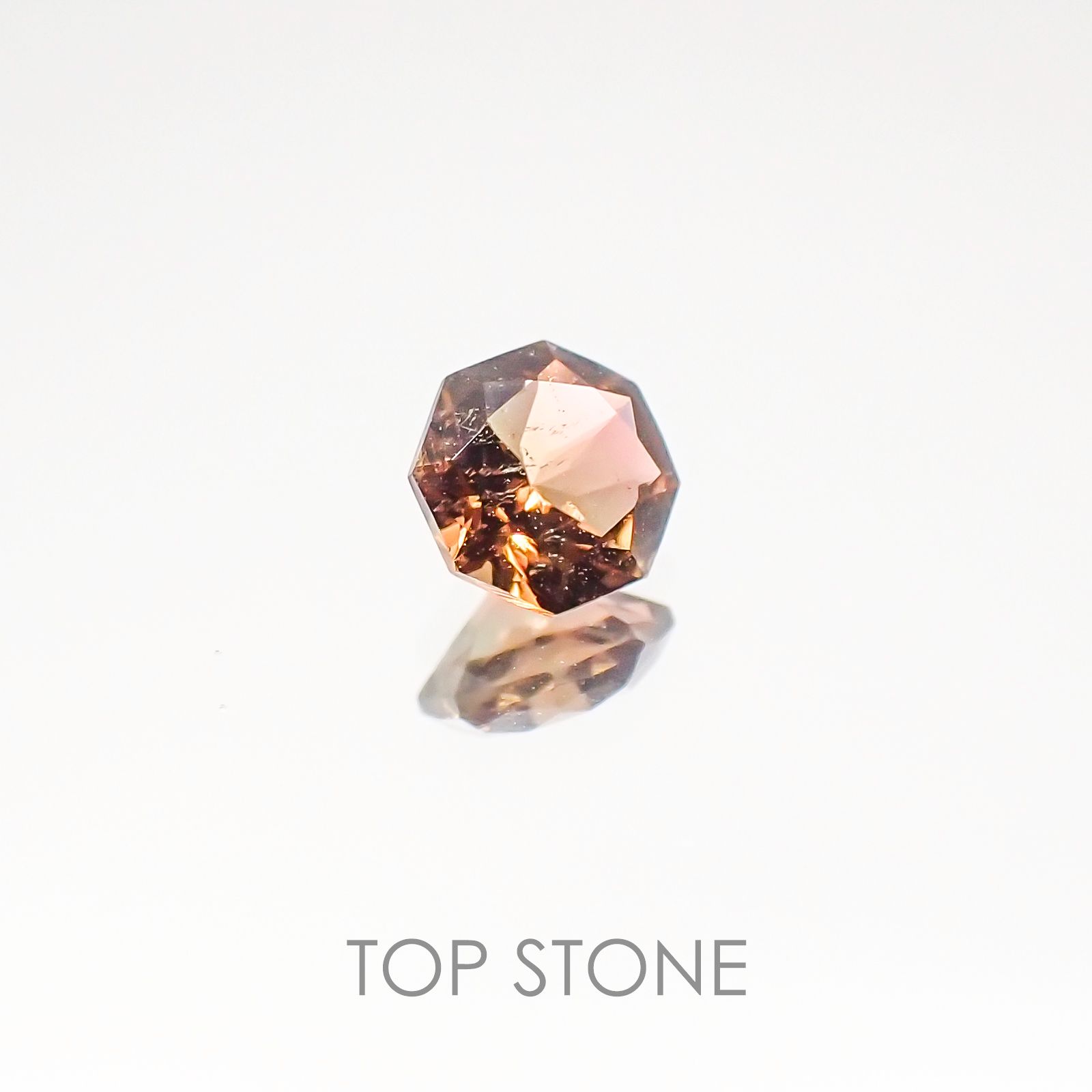 ◇オクタゴンカット◇バイカラートルマリンSA ブラジル・アフリカ産 ルース 0.28ct[20117150]4.4×4.4mm前後