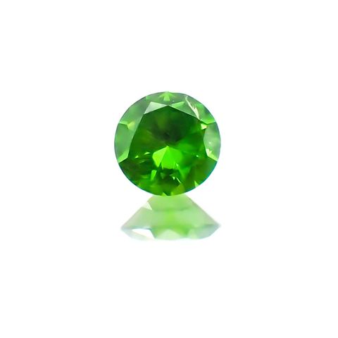 デマントイドガーネット(宝石名デマントイド・ガーネット)ロシア産 0.11ct 識別済[230622501]3.1x3.1mm前後