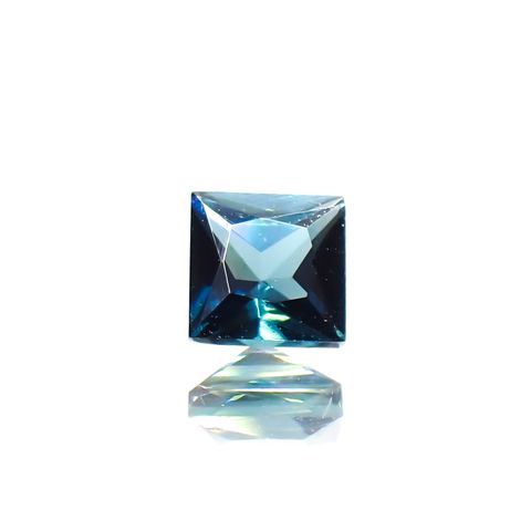 ◇プリンセスカット◇インディゴライト ブラジル産 0.19ct[230923521]3.1x3mm前後