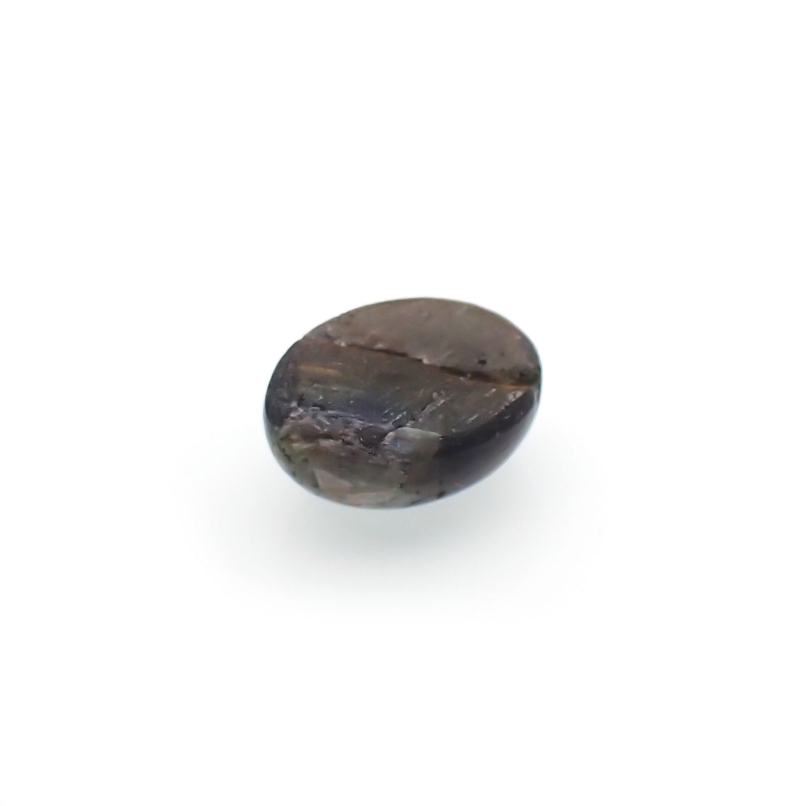 ゴールドシーンアンデシン(宝石名アンデシン)インド産 1.52ct 識別済[250918095]7.8x5.9mm前後