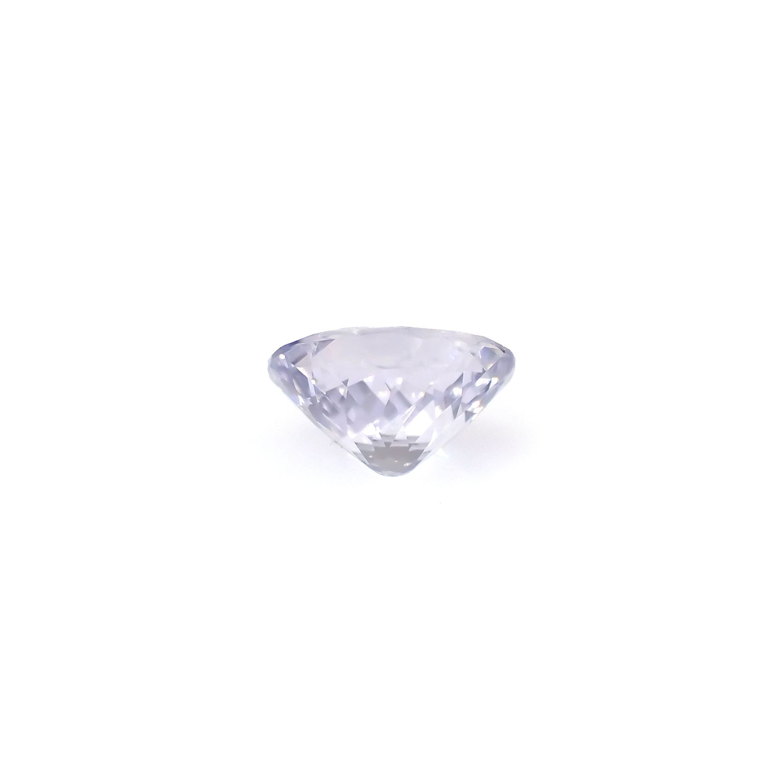 アイスラベンダーサファイア(宝石名サファイア)スリランカ/マダガスカル産 0.84ct 識別済[240226284]6x5.3mm前後