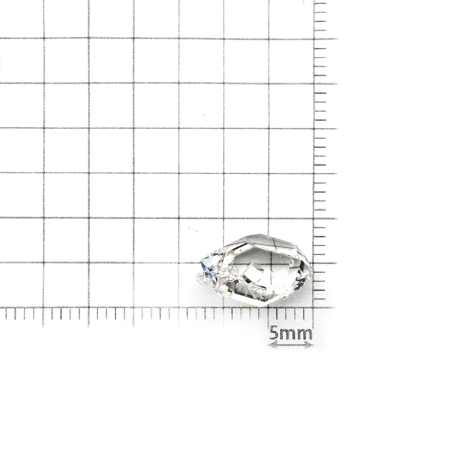 ハーキマーダイヤモンド 原石 アメリカ・ニューヨーク州産 2.80ct[240628452]12.5x7.4mm前後