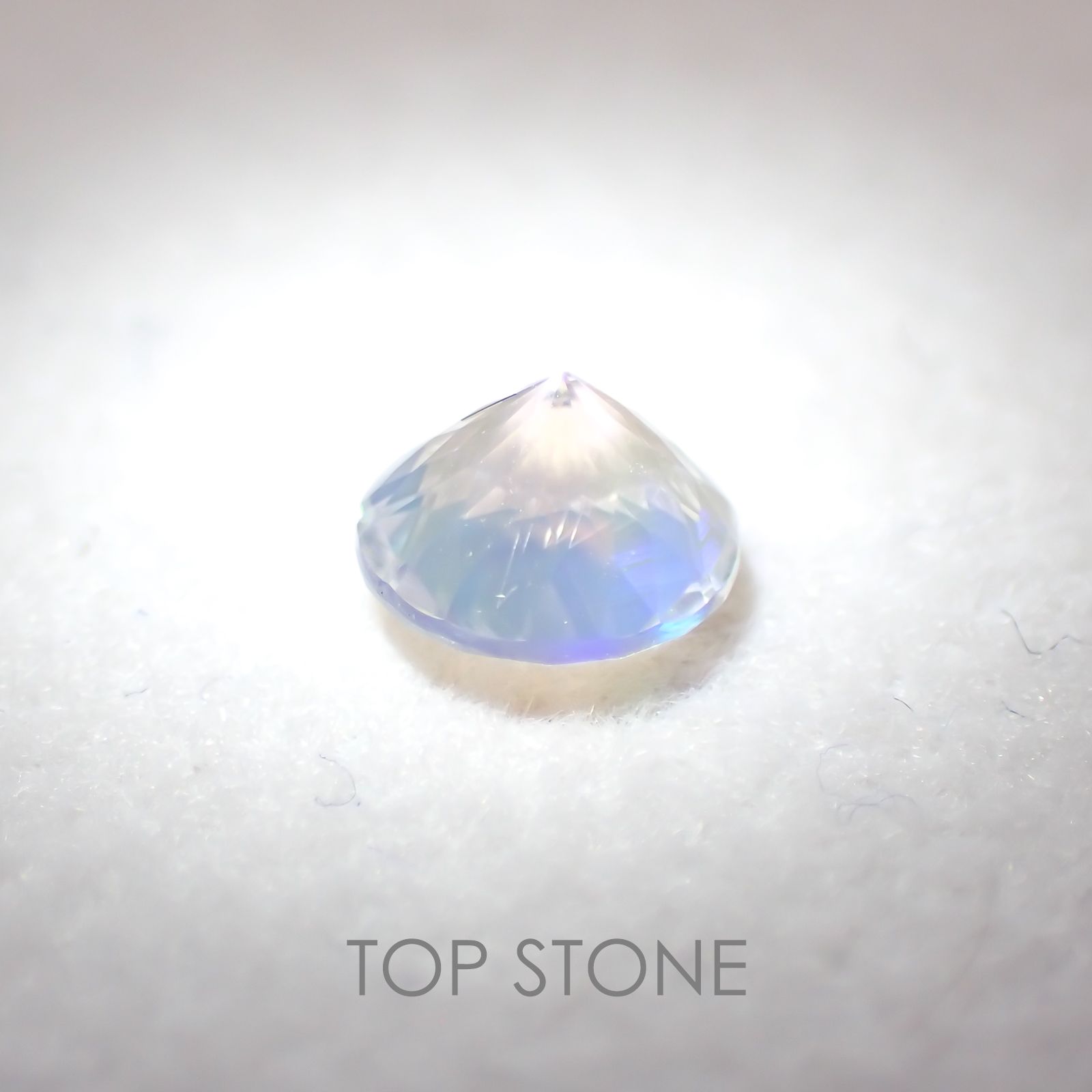 レインボームーンストーン(アンデシンラブラドライト) マダガスカル産 ルース 0.44ct[210310119]5×5mm前後