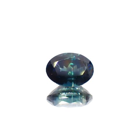 モンタナサファイア(宝石名サファイア)アメリカ・モンタナ州産 1.17ct 識別済[220616649]7.1x5.1mm前後