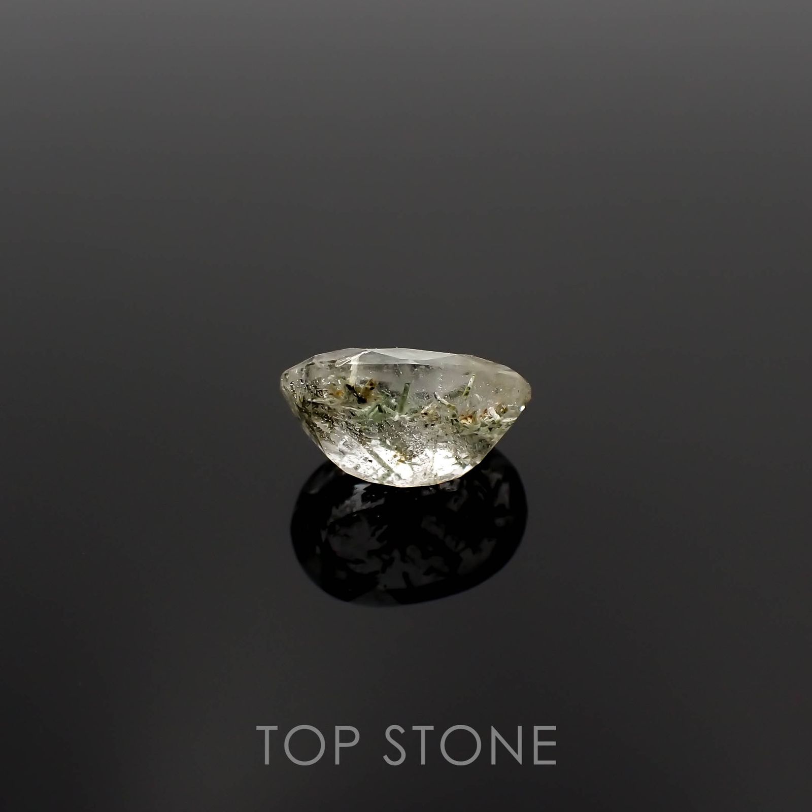 ヘデンベルジャイトインクォーツ インドネシア産 2.68ct[230120044]10.6x7.8mm前後