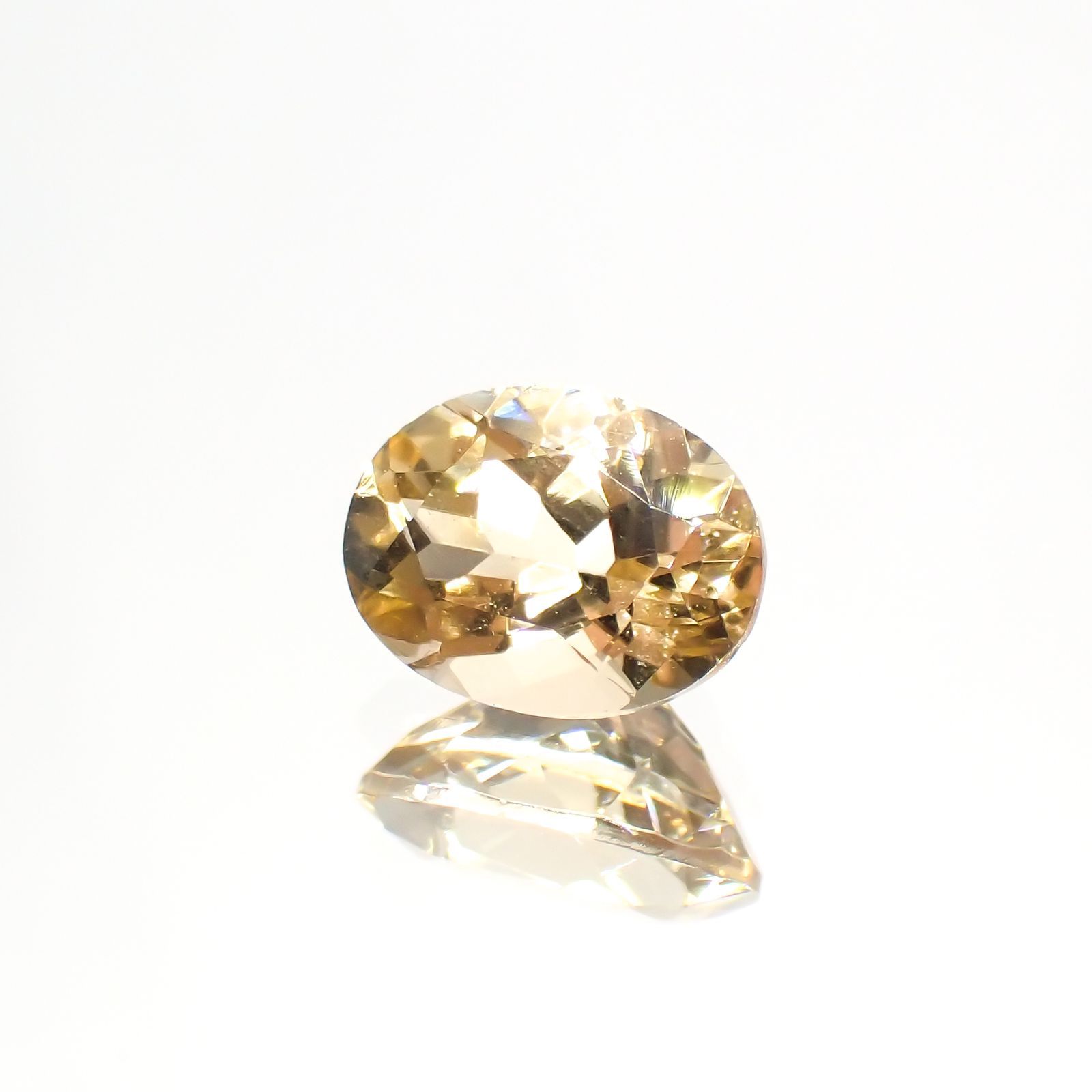 イエローベリル(宝石名イエロー・ベリル)ブラジル産 1.28ct 識別済[211113658]8x6.1mm前後