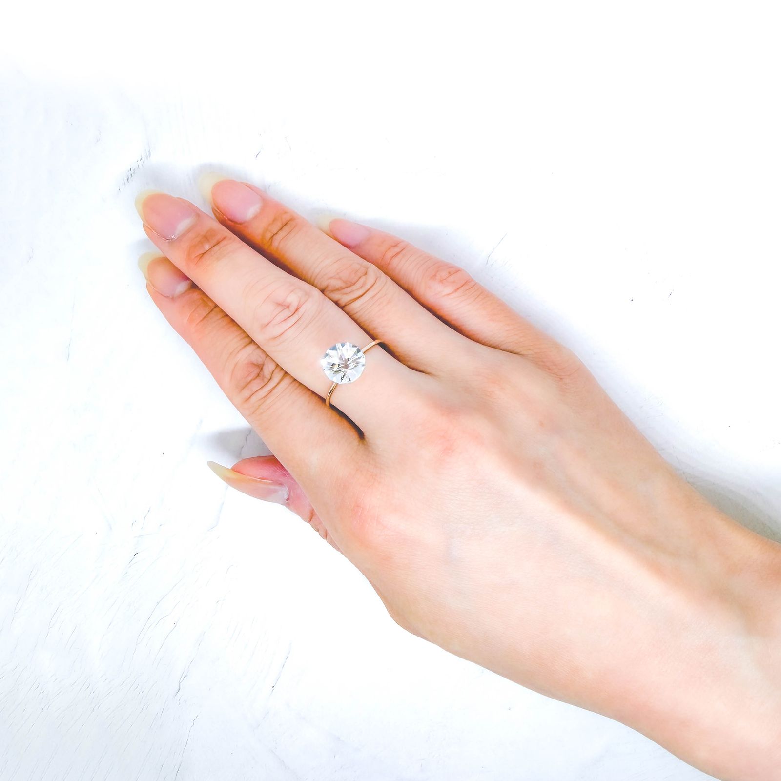 ◇カスタムカット◇ハーキマーダイヤモンド アメリカ・ニューヨーク州産 2.12ct / 8.7x8.5mm前後 [260632481]