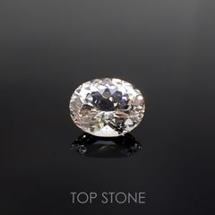 フェナカイト(宝石名ホワイト・フェナカイト) ブラジル産 23.035ct ソ付(彩珠)[210812709]20.6×16.8mm前後