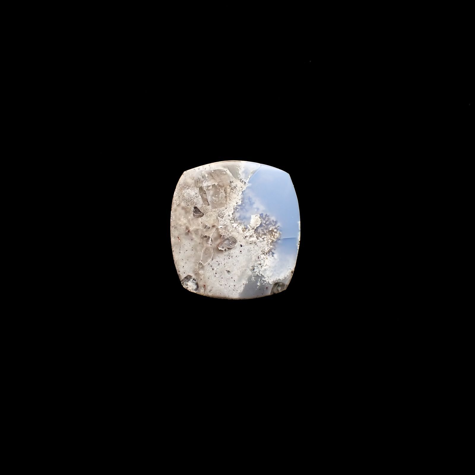 マトリックスブルーオパール アメリカ・オレゴン州産 3.36ct[220917811]11.7x10.9mm前後