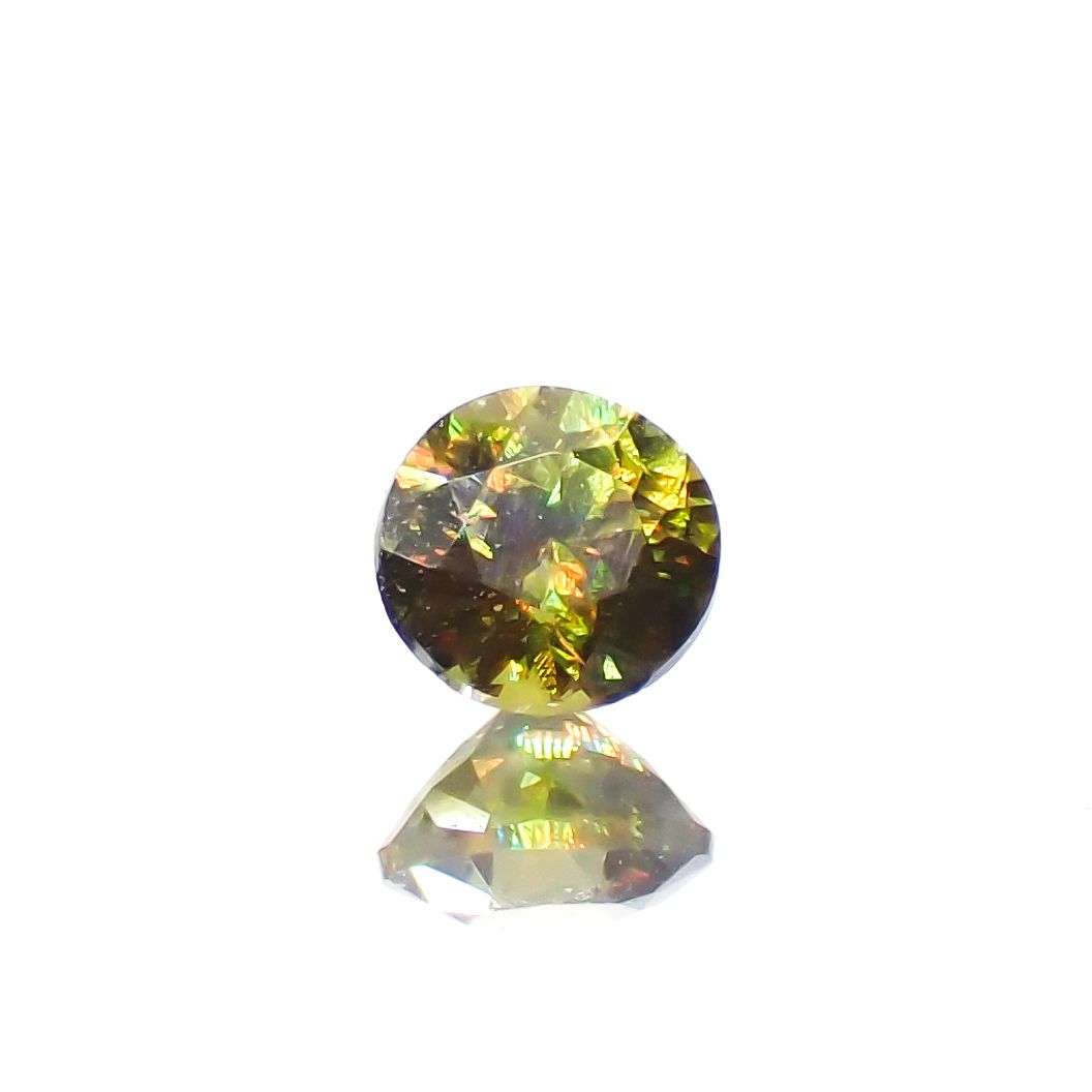 カラーチェンジスフェーン パキスタン産 0.17ct[230522189]3.2x3.2mm前後