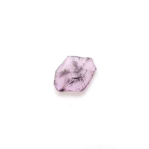 トラピッチェピンクサファイア 原石スライス パキスタン・カシミール地方産 0.68ct[240627854]7.6x6.6mm前後
