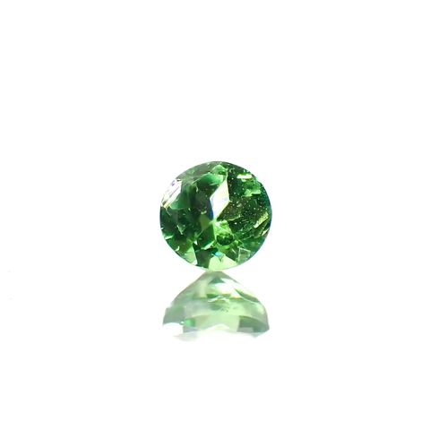 ツァボライト(宝石名グリーン グロッシュラー・ガーネット)タンザニア産 0.16ct 識別済[240226092]3x3mm前後