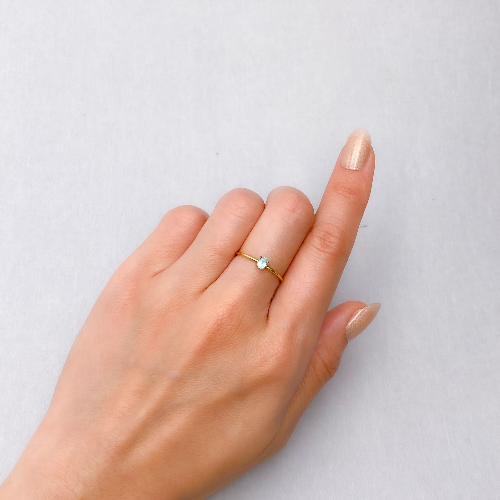 パライバトルマリン ブラジル・キントス鉱山産 0.15ct [241229541]3.9x3mm前後