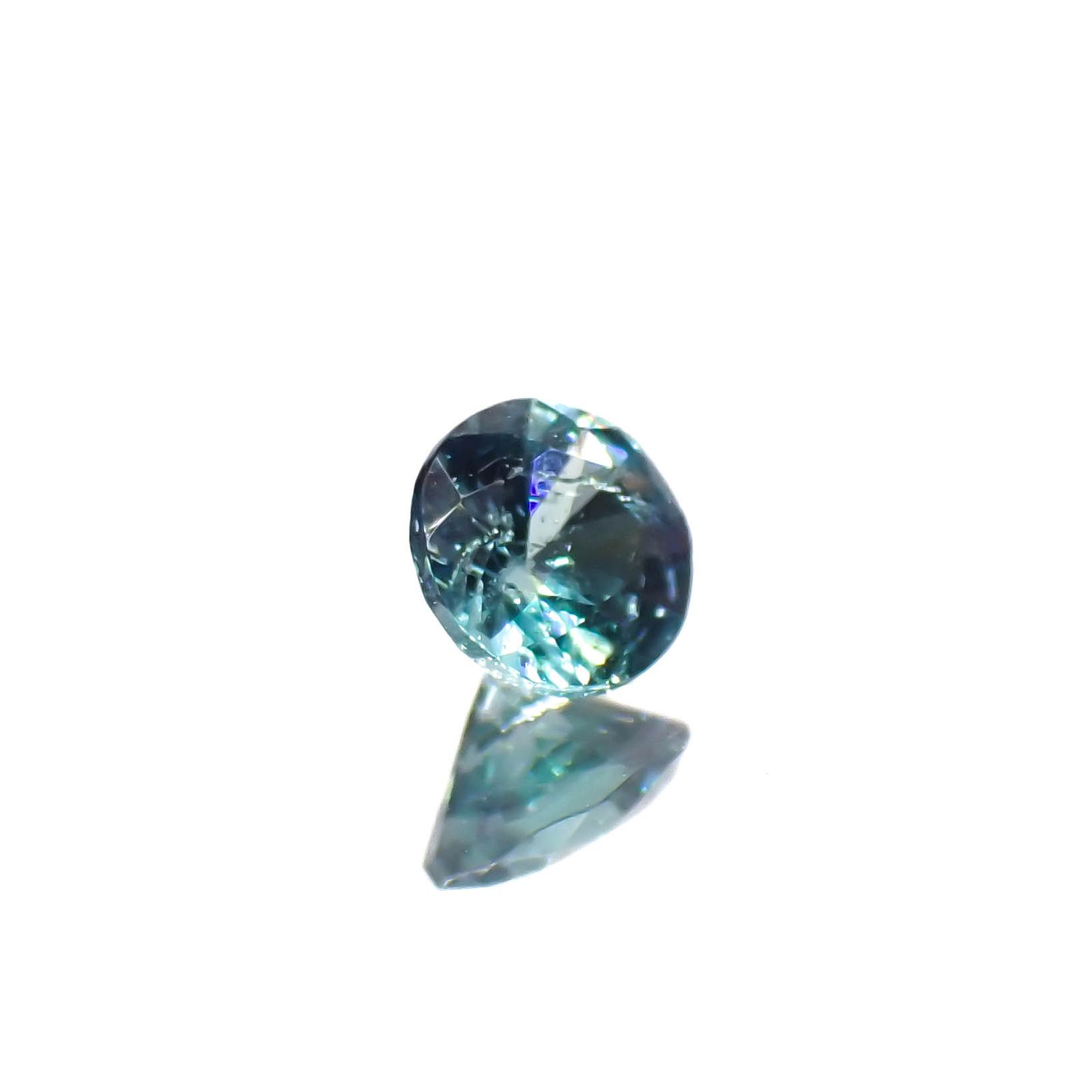 ブルーグリーンコーネルピン(宝石名ブルー グリーン・コーネルピン)タンザニア産 0.17ct 識別済[240527673]3.4x3.4mm前後