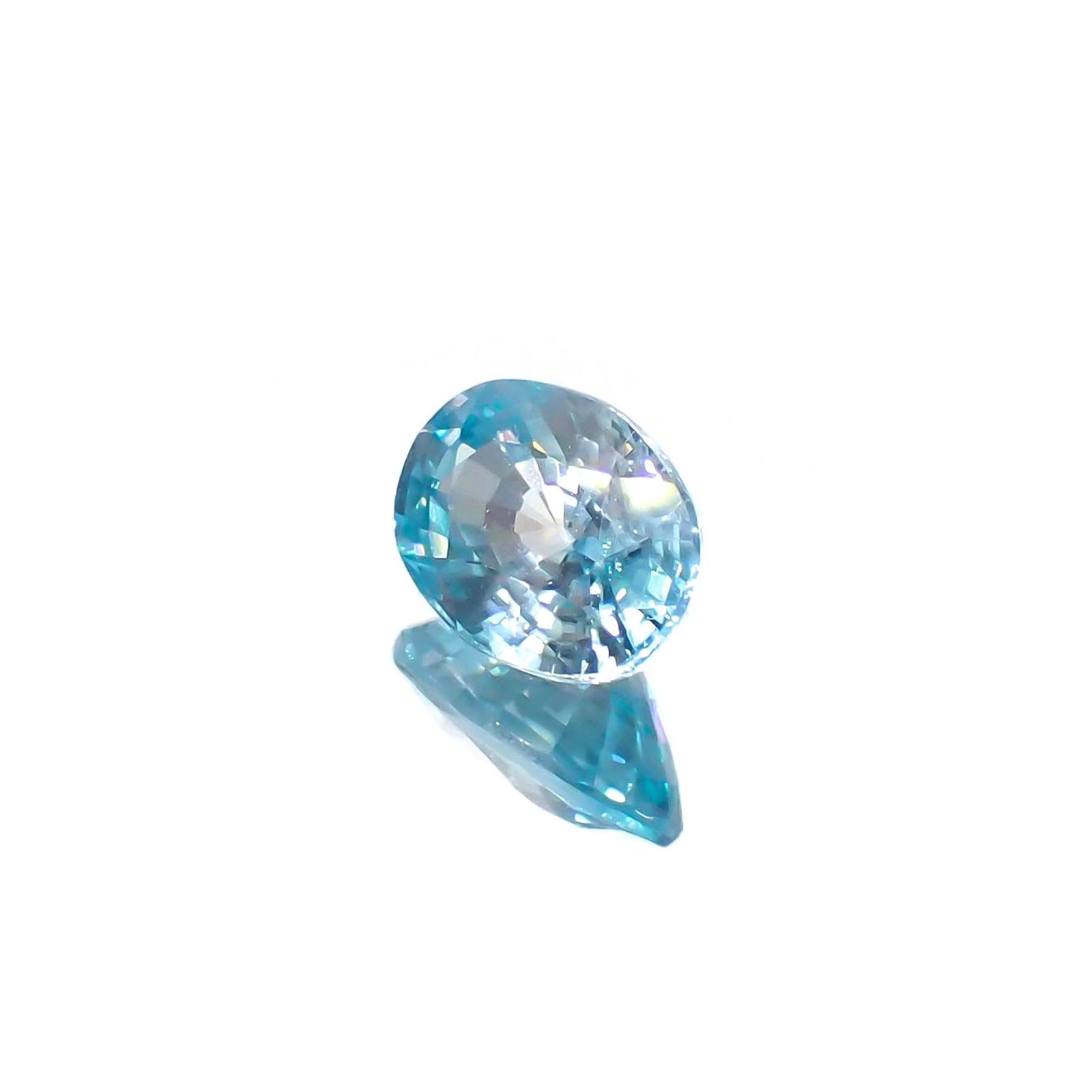 バイカラーブルージルコン カンボジア産 2.07ct[221018644]8.1x6mm前後