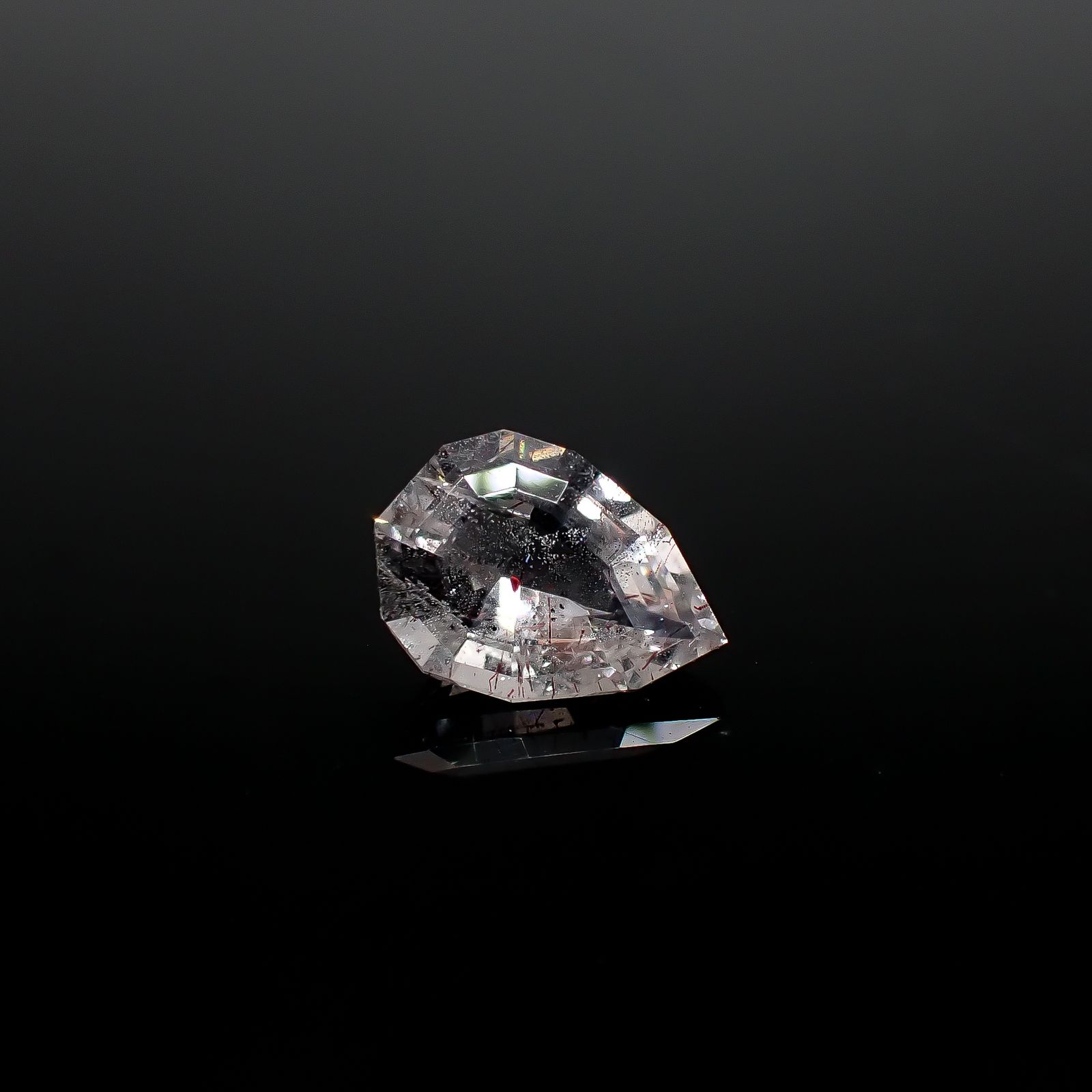 ◇カスタムカット◇ティンカーベルクォーツ ブラジル産 0.65ct[240628163]7.3x5.1mm前後