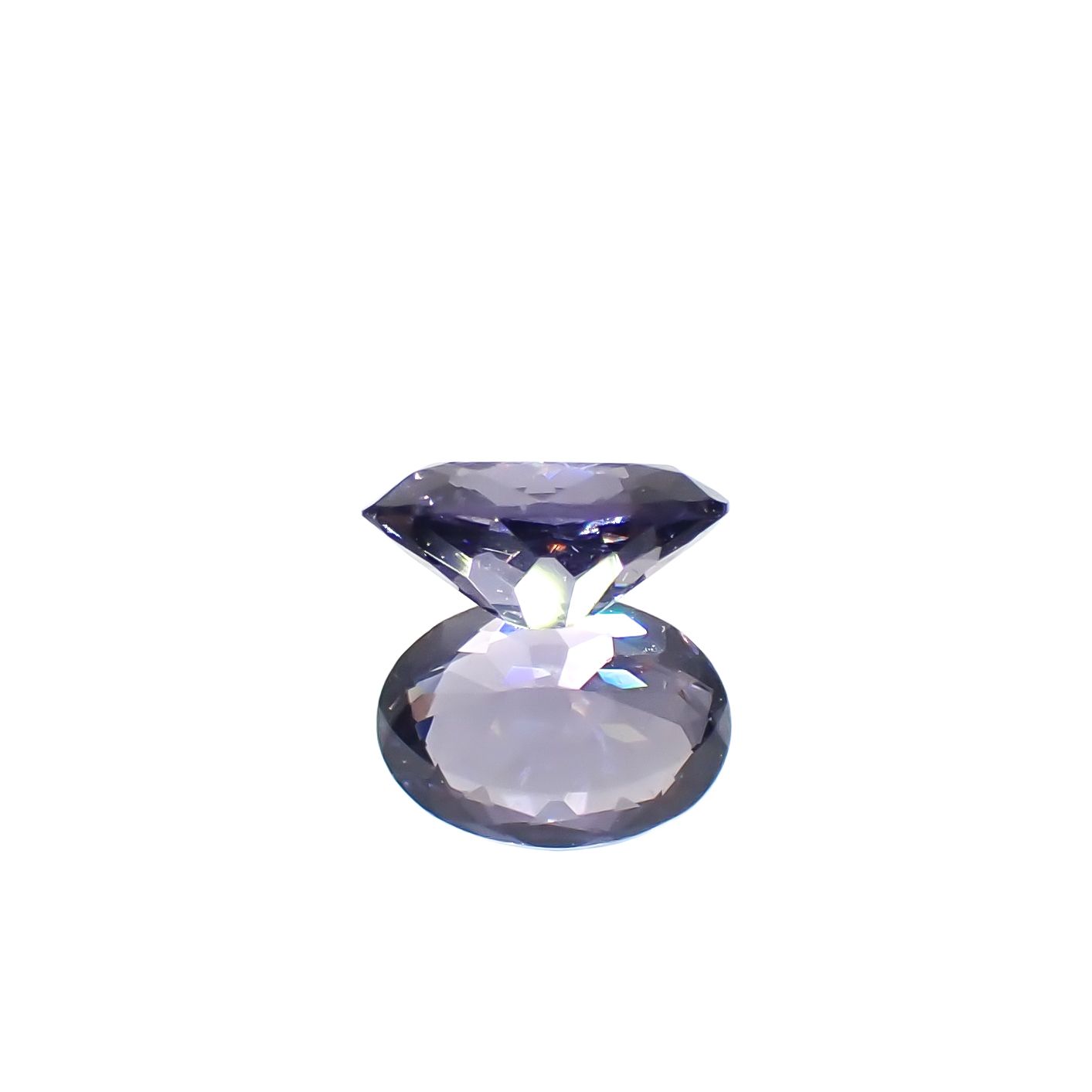 バイオレットスピネル(宝石名スピネル)ビルマ/マダガスカル産 0.41ct 識別済[241029269]5.5x4mm前後