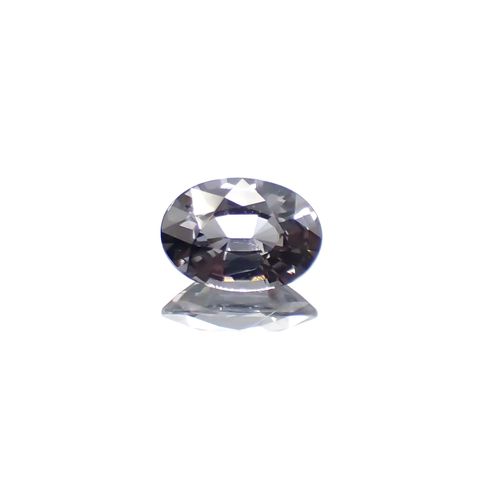 プラチナスピネル(宝石名スピネル) ビルマ産 0.779ct ソ付(彩珠)[210611372]7.1×5mm前後