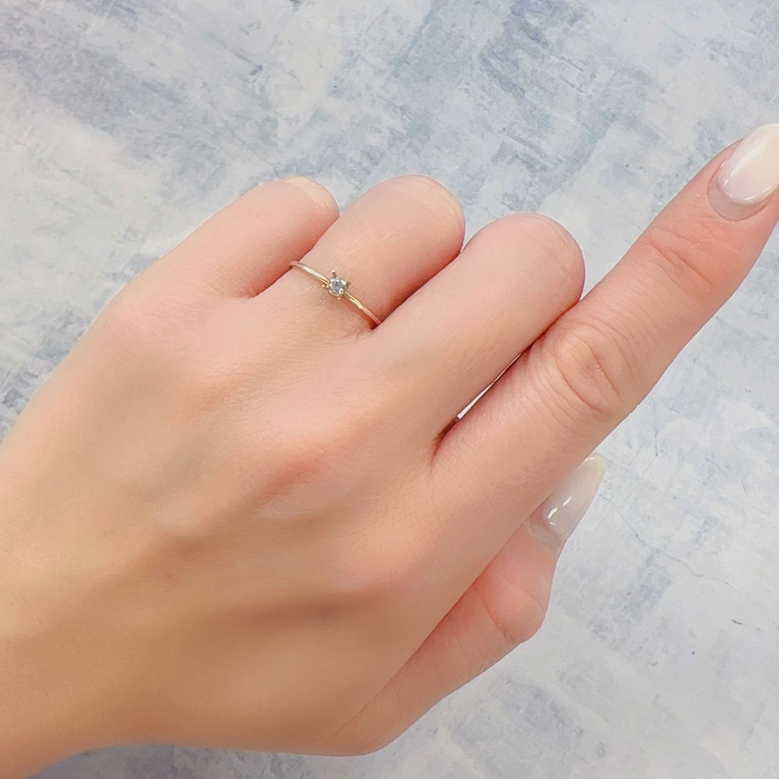 ピンクダイヤモンド(宝石名ダイアモンド I-1/VERY LIGHT PINK PURPLE) 0.060ct ソ付(CGL)[230120144]2.52x2.55mm前後