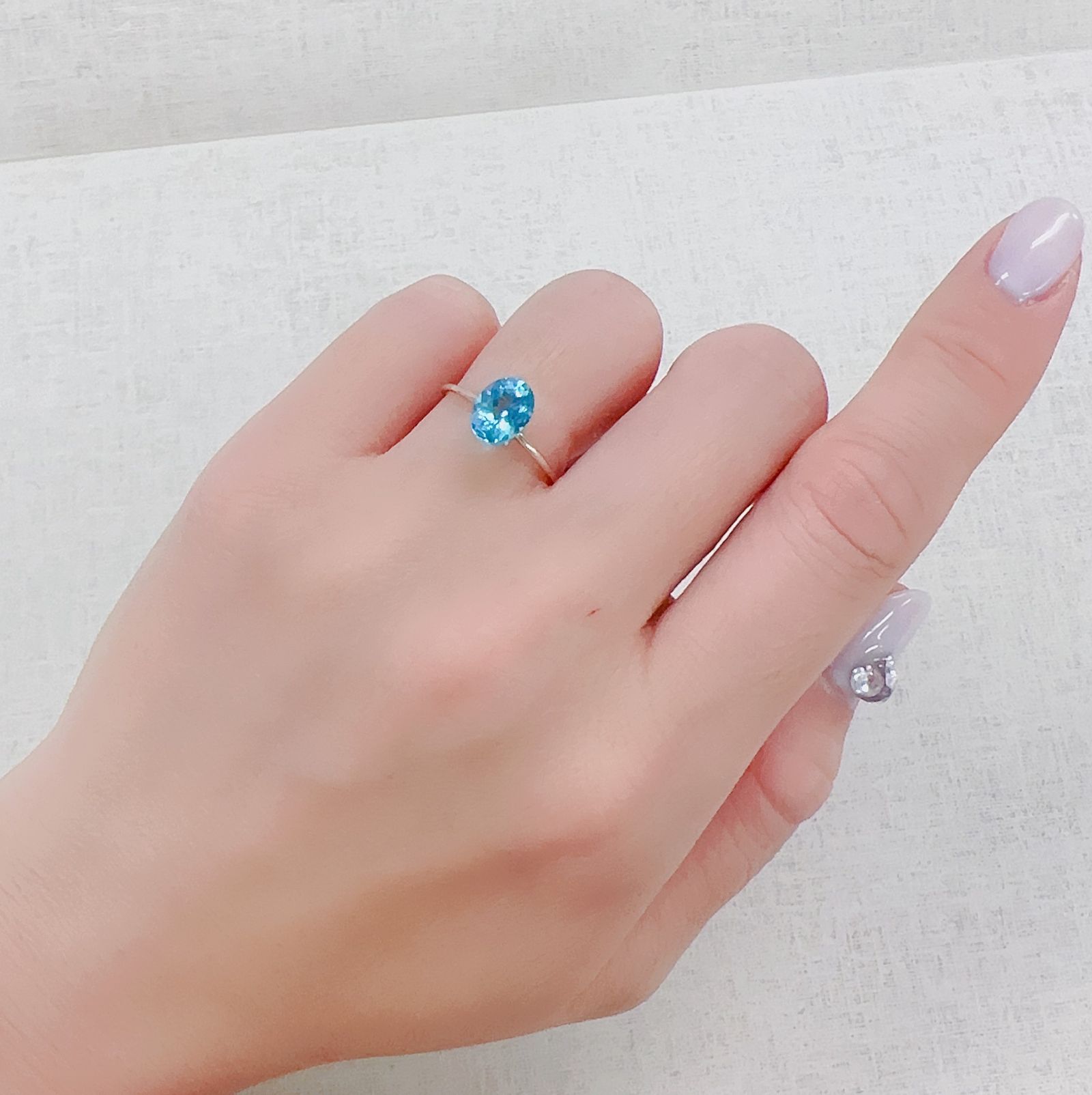 アパタイト(宝石名アパタイト)ブラジル産 1.41ct 識別済[230321343]7.9x6.1mm前後