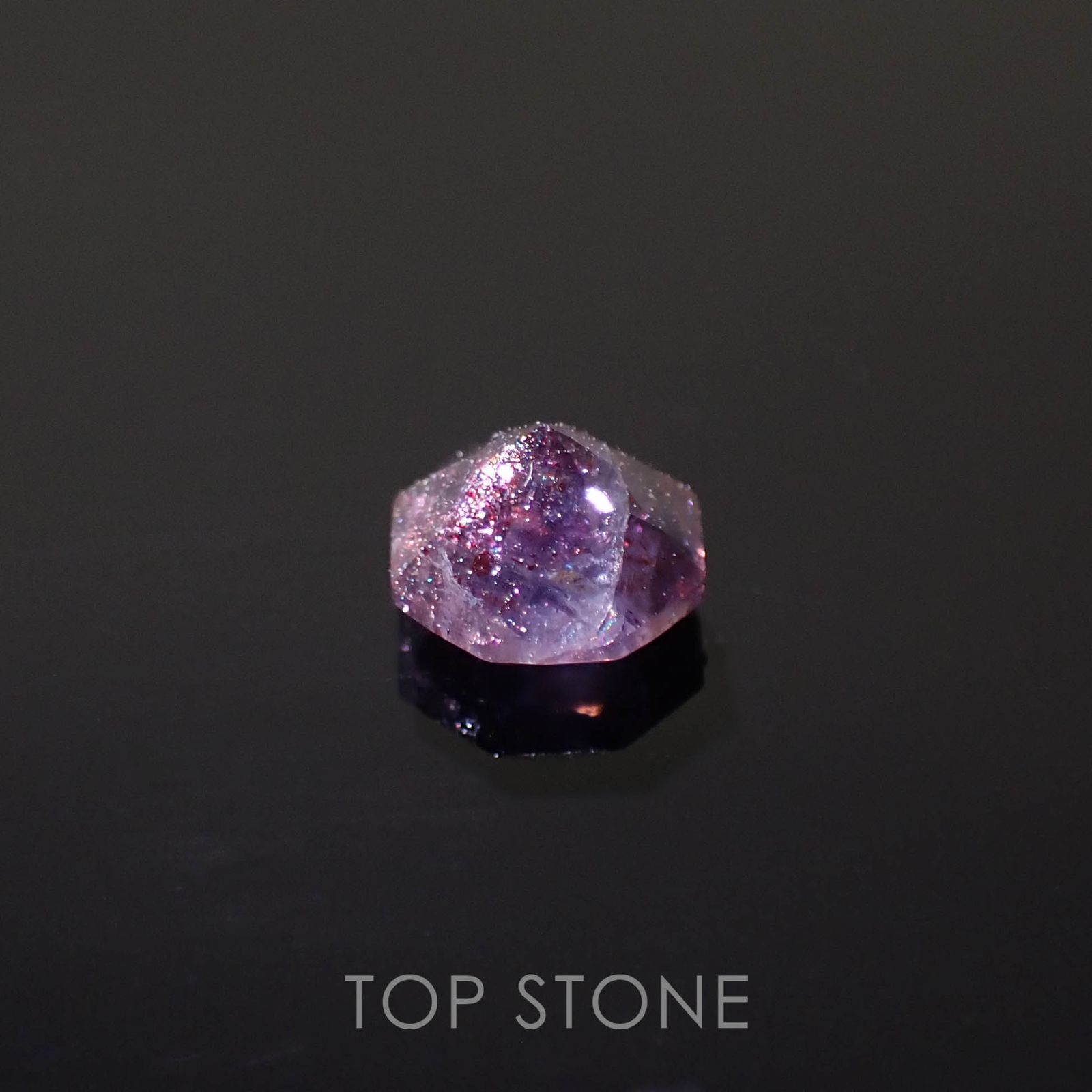 ◇オクタゴンカット◇ブラッドショットアイオライト インド産 0.50ct[230320943]5x5mm前後