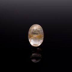 ◇バフトップカット◇ルチルクォーツ ブラジル産 7.40ct / 13.9x9.9mm前後 [260732401]