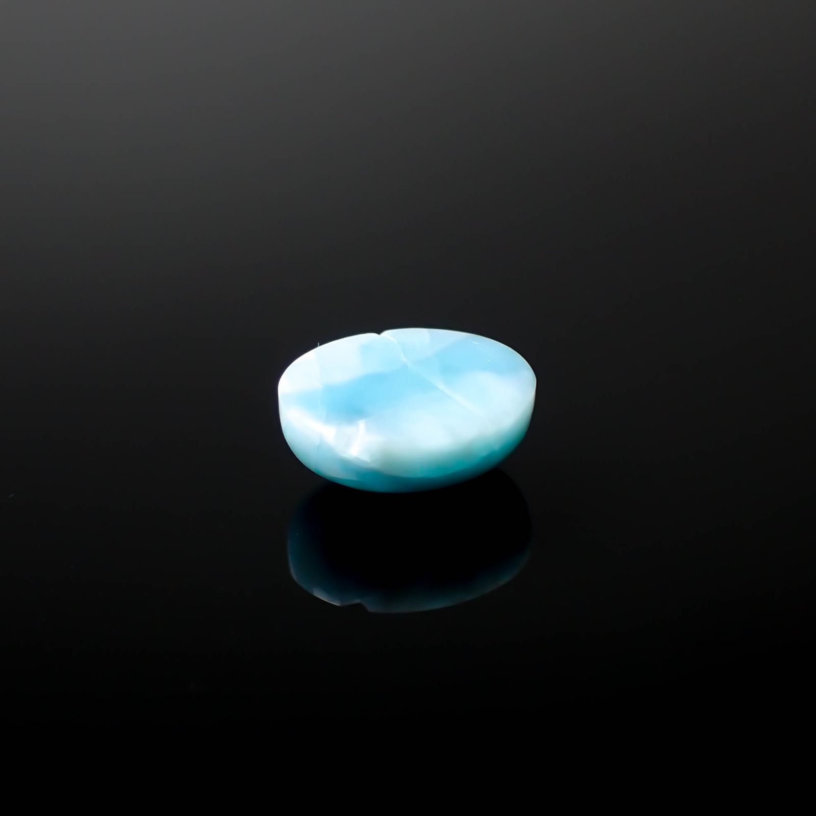 ラリマー(宝石名ブルー・ペクトライト)ドミニカ共和国産 3.74ct 識別済[231225262]10.7x8.9mm前後