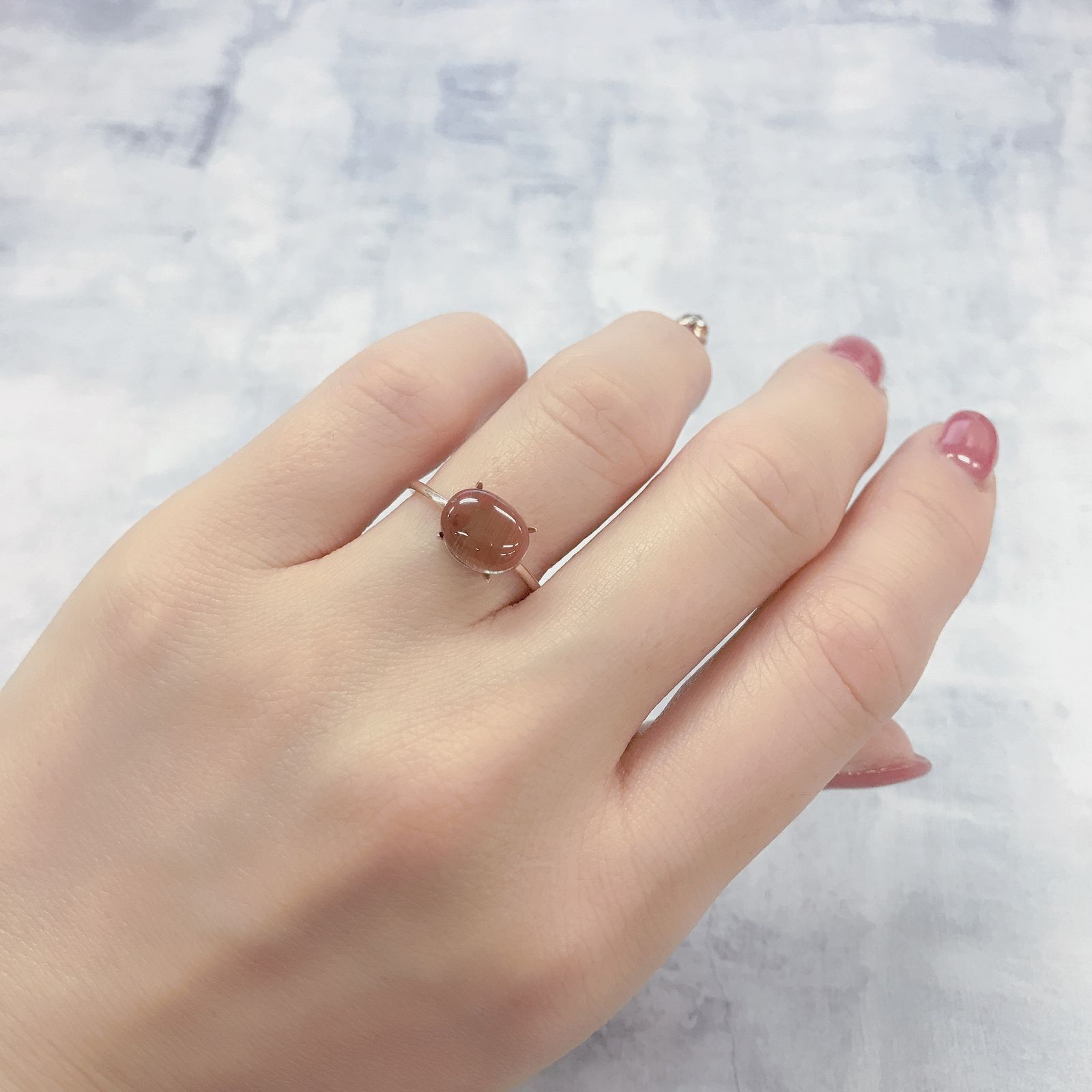 バイカラーアンデシン(宝石名アンデシン)チベット産 2.86ct 識別済[220114690]9.3x7.2mm前後