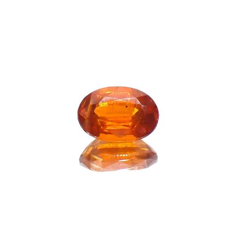 オレンジカイヤナイト ネパール産 1.00ct / 6.8x4.8mm前後 [251020595]