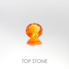 ファイヤーオパール(宝石名ファイヤー・オパール)メキシコ産 1.53ct 識別済[220817299]8.3x8.2mm前後