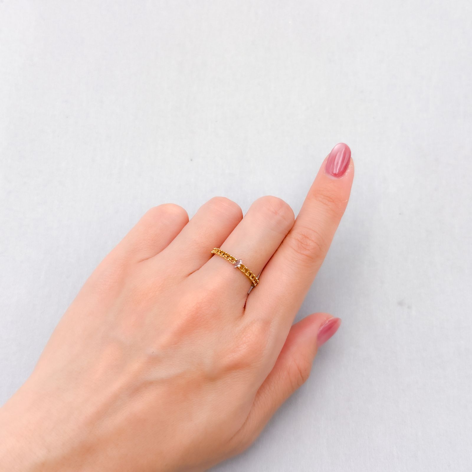 ピンクダイヤモンド(宝石名ダイアモンド VS-2/FANCY DEEP BROWNISH PINK) 0.068ct ソ付(AGT)[250129714]4.12x2.22mm前後