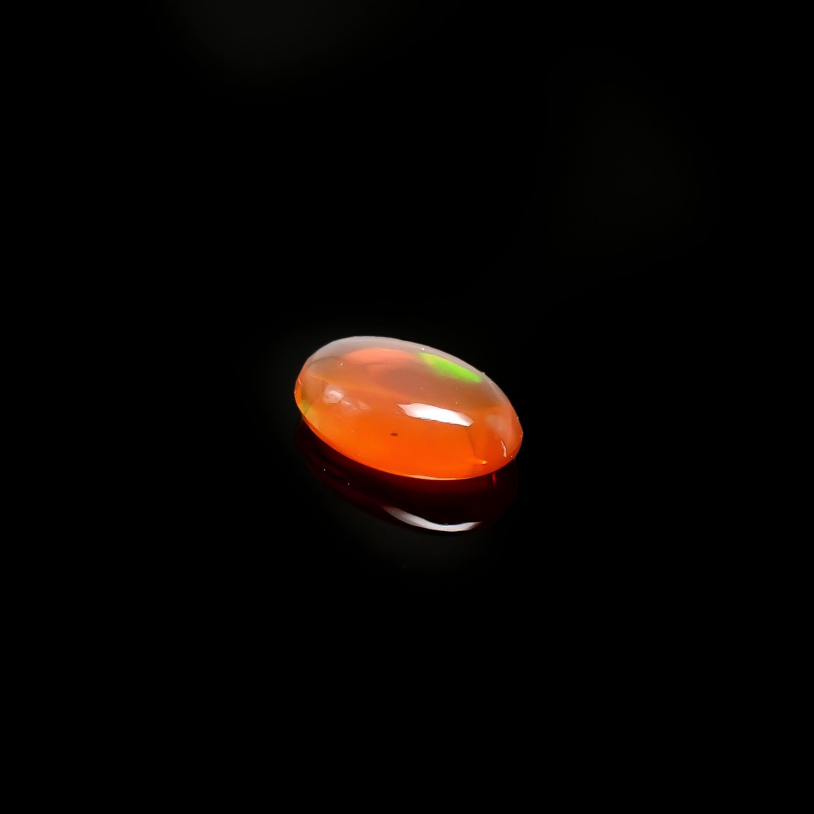 ファイヤーオパール メキシコ産 0.68ct[240326752]8x5.4mm前後