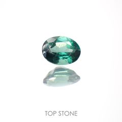 グリーンアパタイト(ノーブルモロキサイト)(宝石名アパタイト) マダガスカル産 0.27ct 識別済[211013530]4.7×3.7mm前後