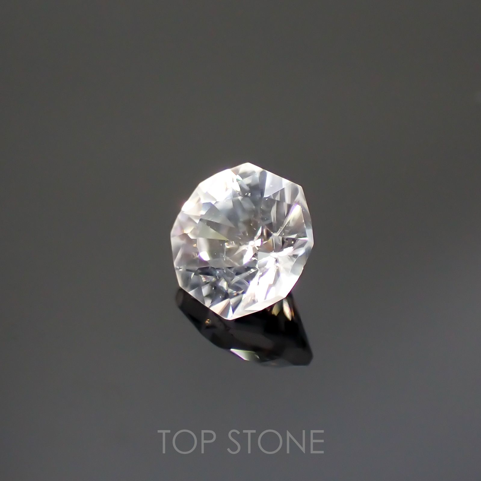 ◇オクタゴンカット◇カラーレスジルコン(宝石名ホワイト・ジルコン)スリランカ/カンボジア産 0.83ct 識別済[220114287]4.9x4.8mm前後