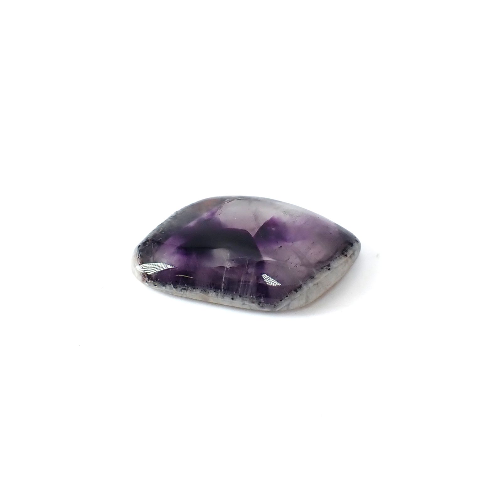 ◇フリーフォーム◇トラピッチェアメジスト 母岩付き ブラジル産 36.18ct [250730686]31.3x21.7mm前後