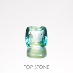 バイカラーカイヤナイト(宝石名カイヤナイト)ネパール産 1.31ct 識別済[220115368]5.7x5.7mm前後