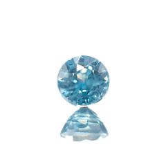 ブルージルコン(宝石名ブルー・ジルコン)カンボジア産 0.58ct 識別済[220716835]4.3x4.3mm前後