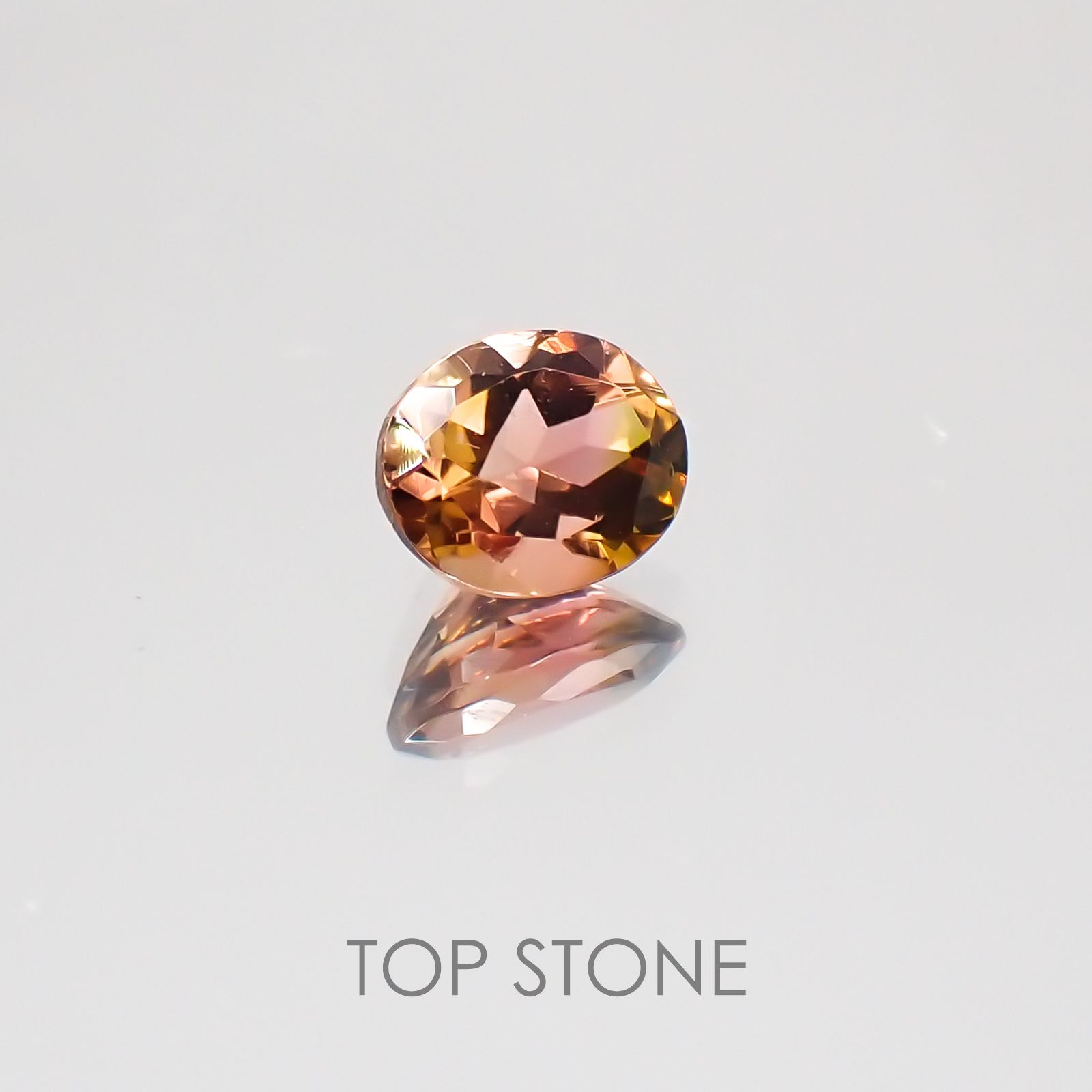 バイカラートルマリン ブラジル産 ルース 0.36ct[20128995]5×4mm前後
