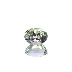 バイカラータンザナイト(宝石名グリーン・ゾイサイト)タンザニア産 ソ付(彩珠) 3.838ct / 10.4x7.7mm前後 [251231474]