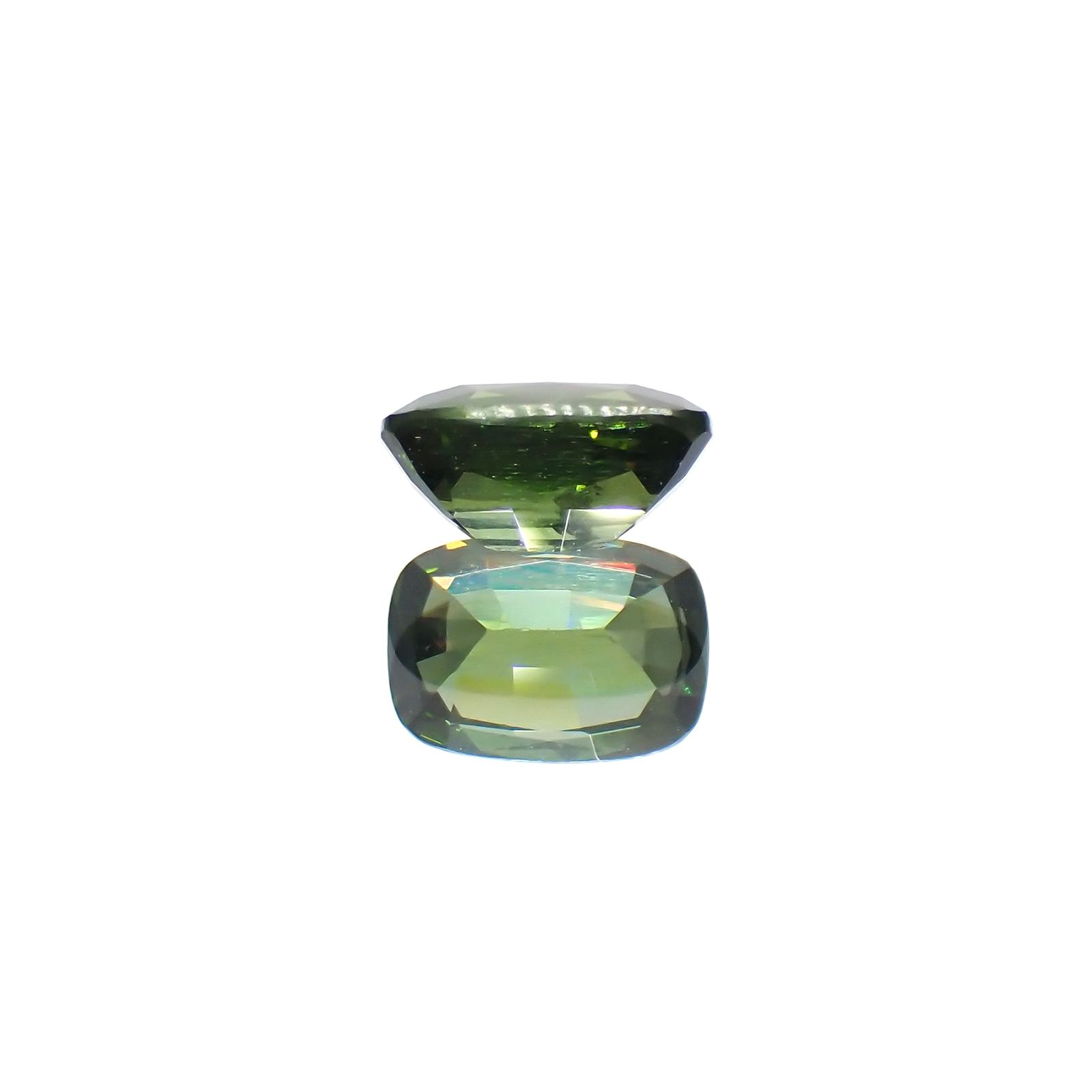 グリーンジルコン(宝石名ジルコン)スリランカ/カンボジア産 1.06ct 識別済[220114893]6.8x4.8mm前後