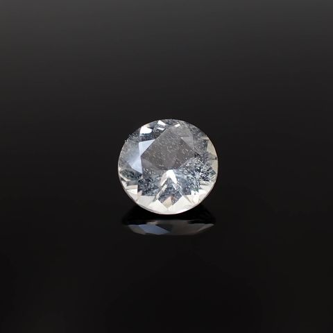 オーソクレース(宝石名ホワイト・オーソクレース)パキスタン産 1.01ct 識別済[250530440]7x7mm前後