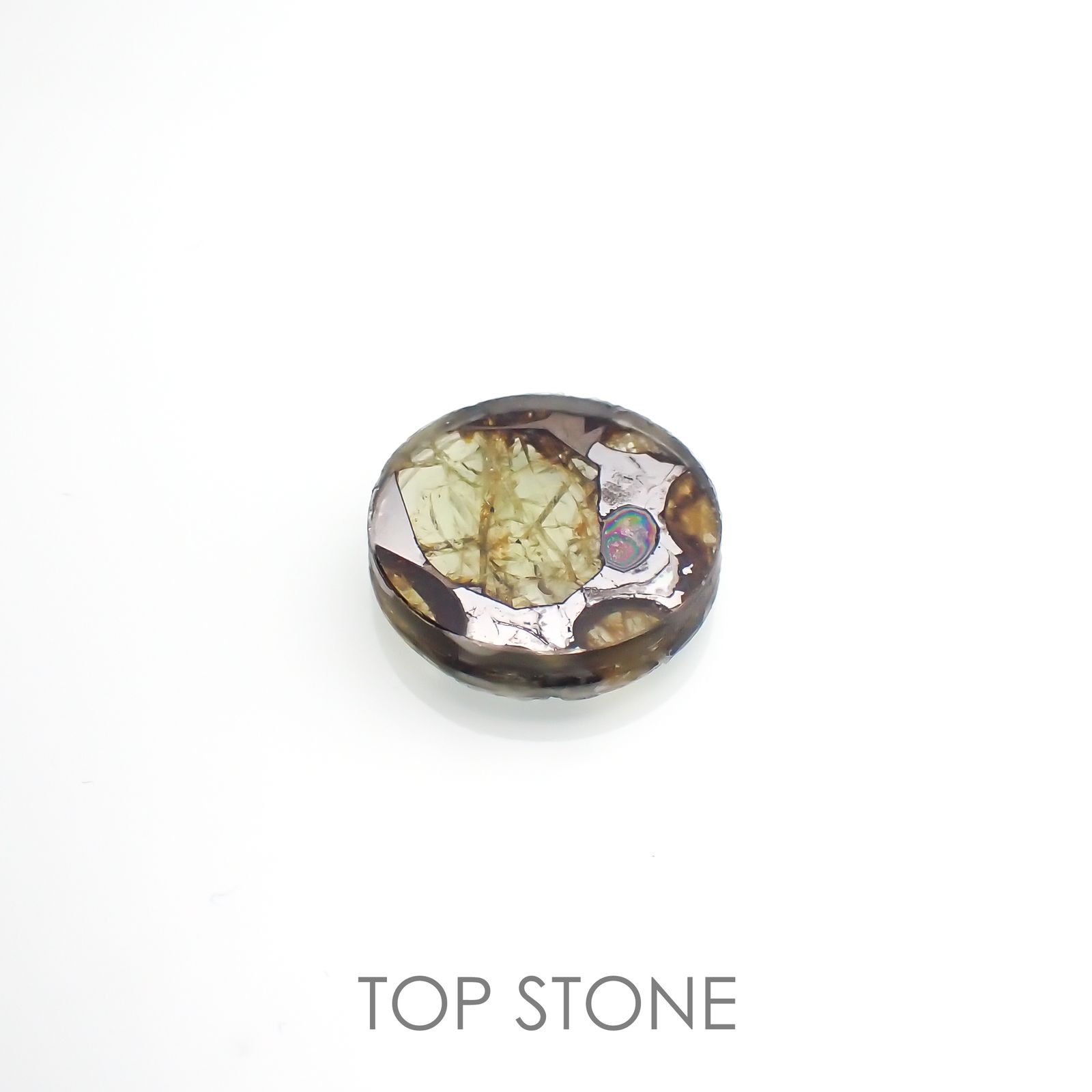 パラサイト隕石Sericho トリプレット 発見地：ケニア 3.67ct[220114148]12x12mm前後