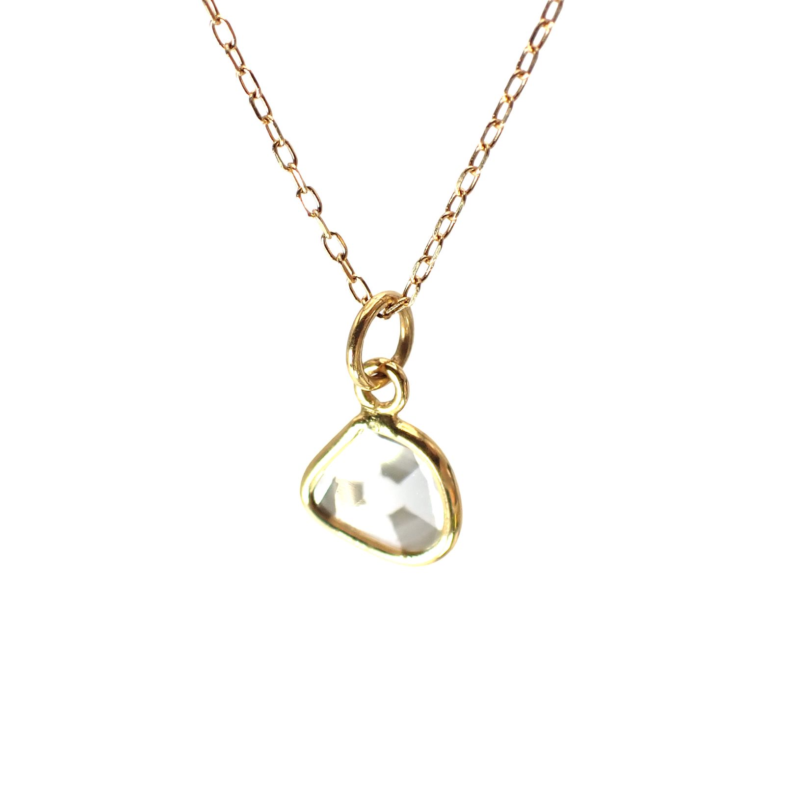 ◇K18仕様◇トラピッチェスライスダイヤモンド ペンダントトップ/チャーム(※チェーン別売り) 0.99ct / 6.8x6.8mm前後 [250430227]