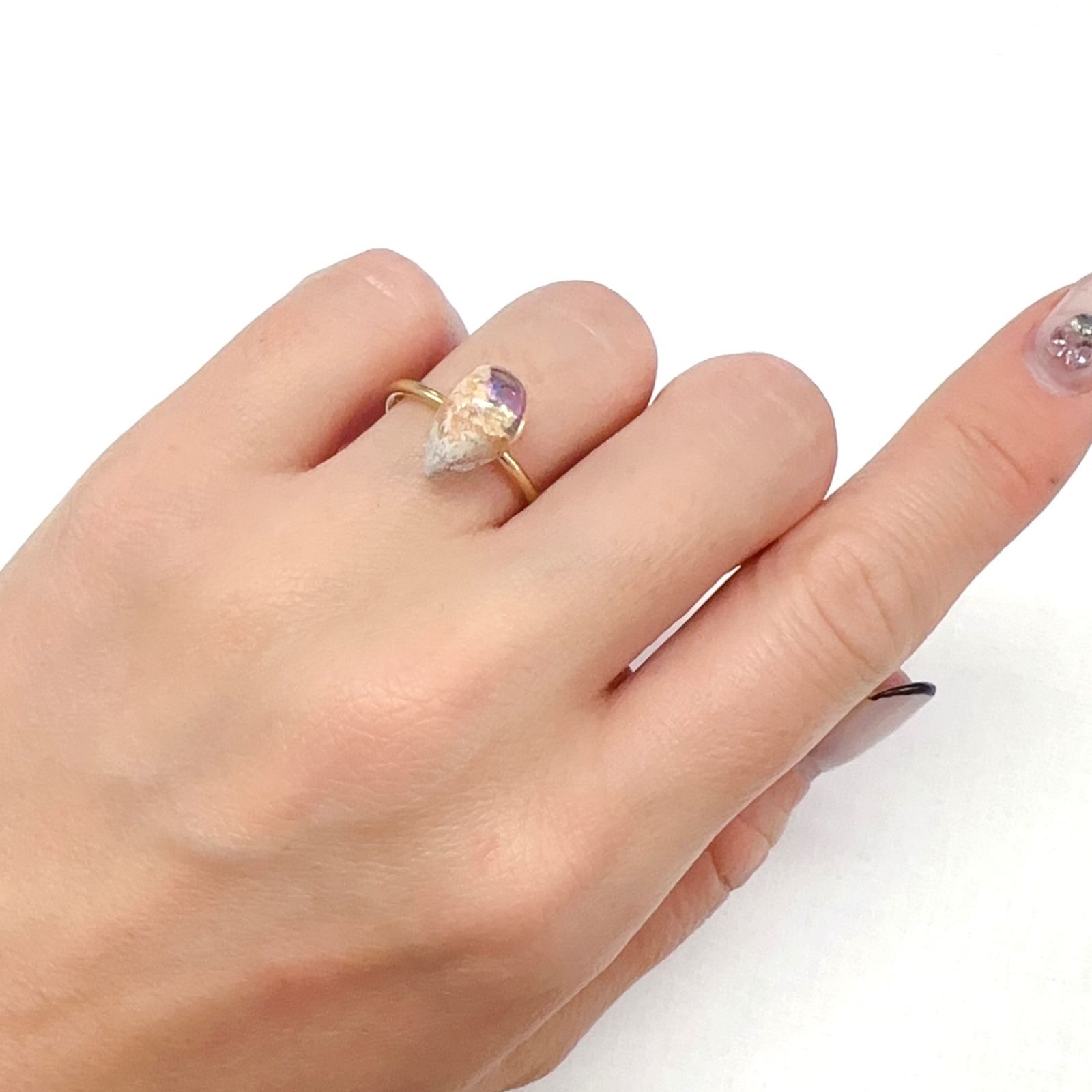 カンテラオパール メキシコ産 3.09ct[240125296]12.4x7.7mm前後