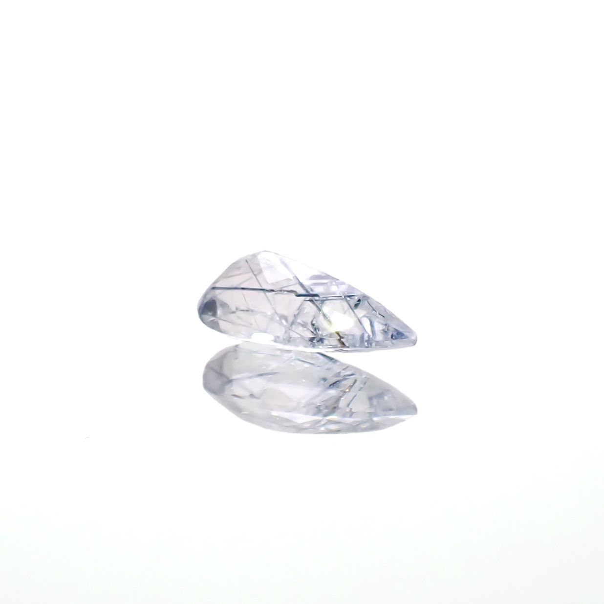 インディゴライトインクォーツ ブラジル産 1.43ct [241229604]11.4x5.7mm前後