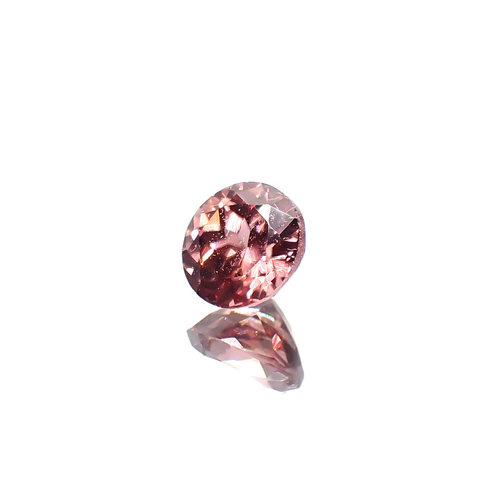 ピンクジルコン スリランカ/カンボジア産 0.64ct[240627913]4.6x4.6mm前後