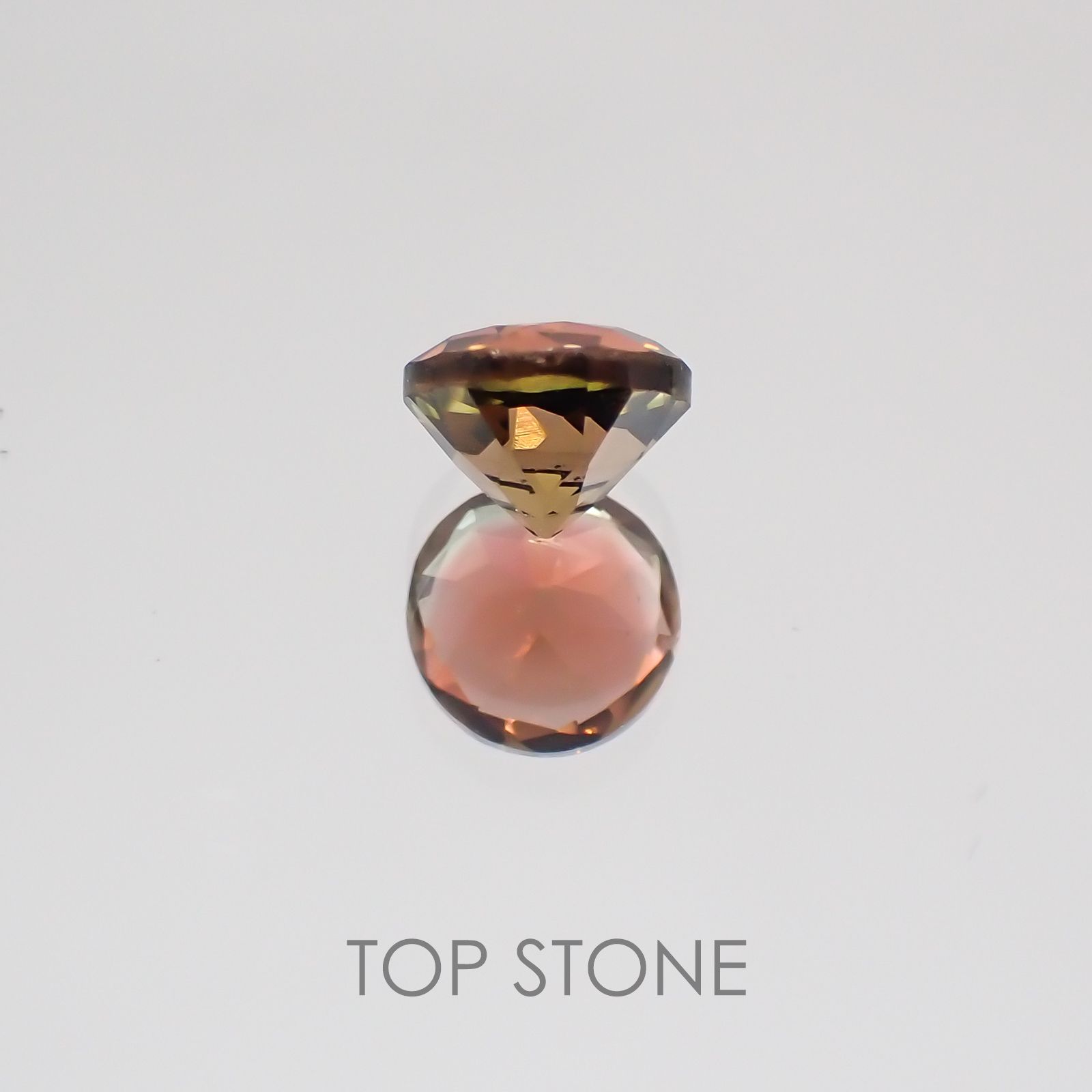 オレンジトルマリン(宝石名トルマリン) ブラジル産 0.58ct 識別済[21019009]5×5mm前後