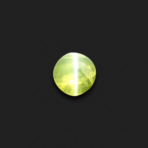 クリソベリルキャッツアイ スリランカ産 0.37ct[230119795]4.2x4.2mm前後