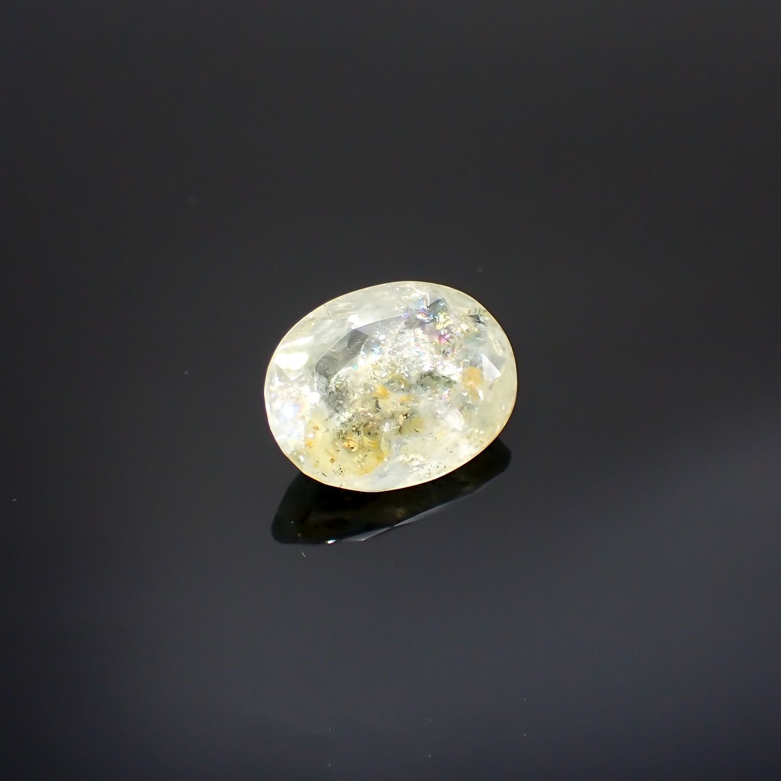 オーロラアクアマリン ブラジル産 8.03ct [220114387]16.5x12.4mm前後